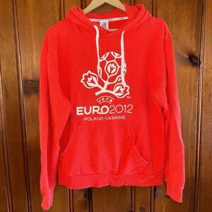 UEFA EURO 2012‎ Poland-Ukraine Soccer Futbol Official Championship Hoodie Medium